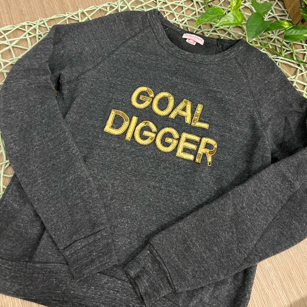 Bow and Drape “Goal Digger” sweatshirt